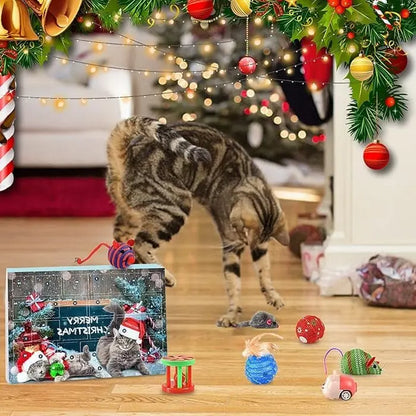 🐱2024 Christmas Countdown Cat Toys Advent Calendar viralhuntz