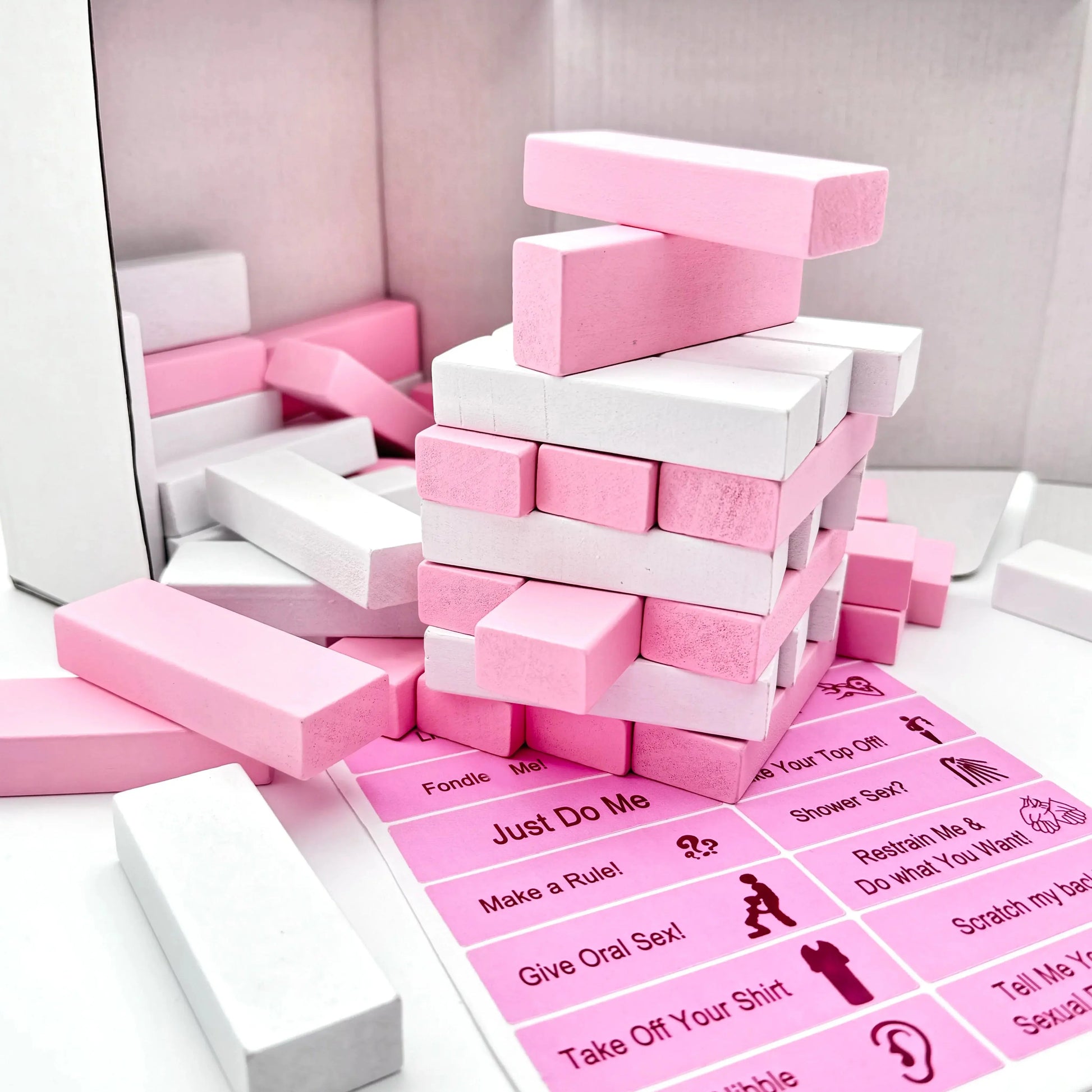 Naughty Tower Blocks (pink&white) Viralhuntz