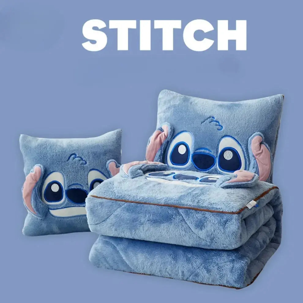 Stitch Pillow Blanket - Viralhuntz